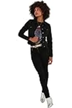 Joe Browns Damesmode boetiek verfraaid vleugeldetail distressed stretch denim jas, normale pasvorm, , EU 46, , 44