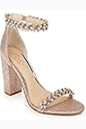 Badgley Mischka Dames Mayra sandalen met hakken, roségoud, 6 UK