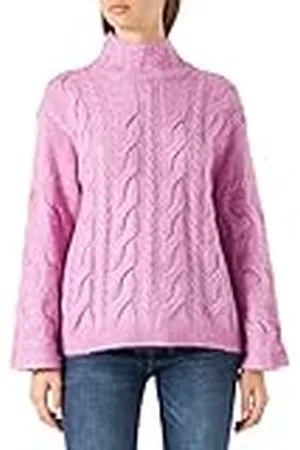 Pieces® Dames PCMAPLE LS High Neck Knit Pullover Violet, XL