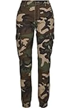 Urban classics Ladies High Waist Camo Cargo Pants