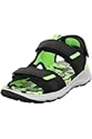 Superfit Criss Cross Sandalen, zwart/lichtgroen 000, 36 EU, , 36 EU