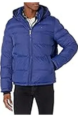 Tommy Hilfiger Klassieke donsjack met capuchon voor heren (standaard en groot en lang) alternatieve buitenkledingjas, , XL