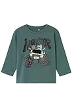 NAME IT Jongens Nmmstan Nreg Ls Top Box Shirt met lange mouwen, , 110