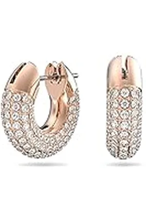 Swarovski Dextera Ringoorbellen, Pavé, S, Wit, Roségoudkleurige Toplaag
