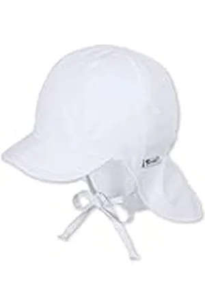 Sterntaler Baby Schirmmütze M. Nackenschutz 1511410 Cap, Wit (Weiss 500), Eén (Maat: 45)