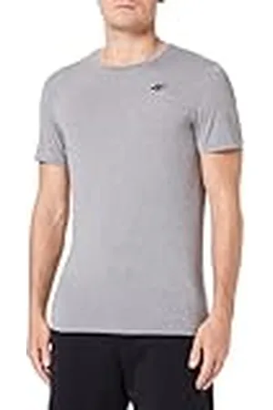 4F T-Shirt FNK M449 Cold Light Grey Melange heren M, , M
