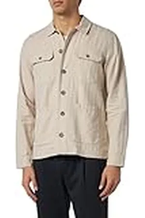 Casual Friday Heren CFJacobs 0080 Linen Shacket Jacket, , M, , M