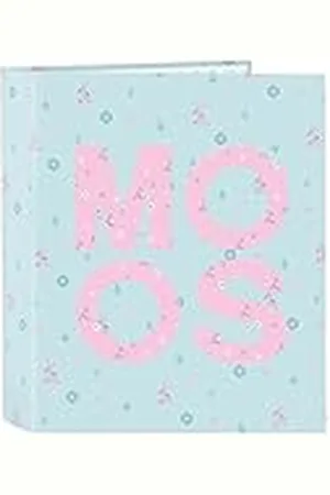 MOOS Foliomap met 4 ringen, ideaal voor kinderen van verschillende leeftijden, comfortabel en veelzijdig, kwaliteit en dikte, 27 x 6 x 33 cm, turquoise, , Standaard, casual