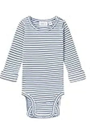 NAME IT Unisex Nbnoribbo Ls Body met lange mouwen, , 80