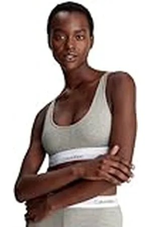 Calvin Klein Licht gevoerde bralette voor dames, grijs heide, XS, , XS