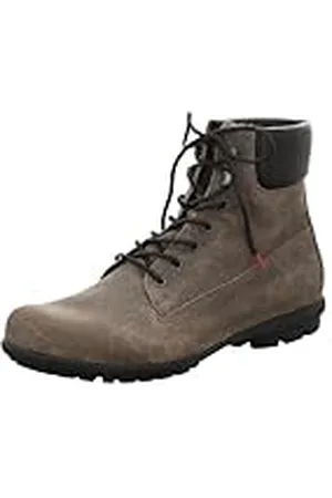 Think! Kong_3-000661 leren gevoerde duurzame enkellaarzen voor heren, 2000 Taiga/combi, 45 EU