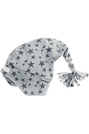 Playshoes Meisjesmuts fleece puntmuts sterren, , 51 cm