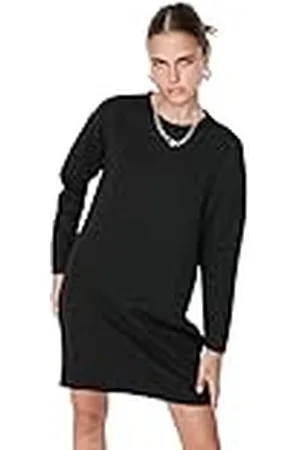 Trendyol Dames Midi Skater Regular Gebreide Jurk, , XL