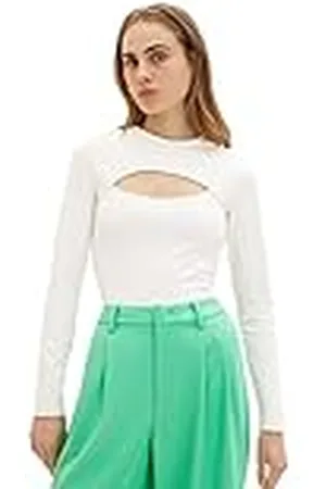 TOM TAILOR Dames T-shirt met lange mouwen 1035376, , XL