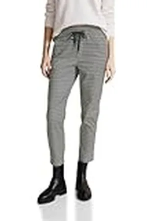 Street one Satijnen joggingbroek voor dames met dessin, , 42W x 28L