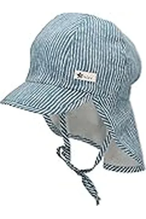 Sterntaler Jongenspet met nekbescherming, strepen, zonnehoed, , 47 cm