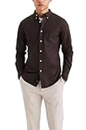 Dockers Heren Stretch Oxford Slim Shirts, , XXL