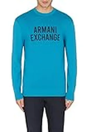 Armani Exchange Heren Front Extended Geborduurd Logo Trui Sweater, , L