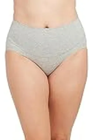 Spanx Cotton Comfort Brief, damesonderbroek, katoenen ondergoed, HEATHERGREY, XL