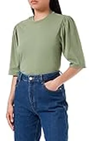7 for all Mankind Dames Blousant Tee Cotton T-Shirt, , L