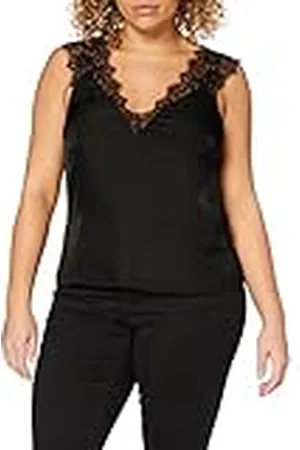 Morgan Damesblouse met brede bandjes van kant, Orla, , 32