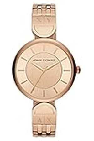 Armani Exchange Three-Hand Rose Gold-Tone roestvrijstalen horloge