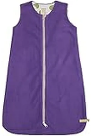 loud + proud Unisex omkeerbare slaapzak fleece, GOTS-gecertificeerd, peuterslaappakken, violet, 62/68, , 62/68 cm