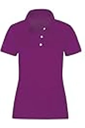 Trigema Dames poloshirt van katoen, braambes, S