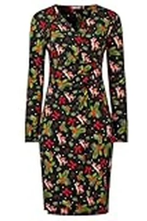 Joe Browns Feestelijke vaste wikkeljurk met ruches voor dames, knielang, jerseyjurk, normaal, , EU 46, , 44