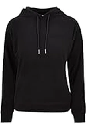 Urban classics Damen Kapuzenpullover Ladies Velvet Rib Hoody black S