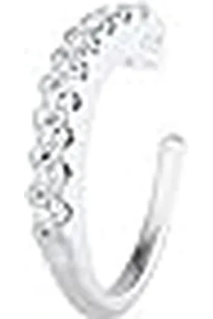 Elli Oorbellen Dames Enkele Oorklem met Zirkonia Kristallen in 925 Sterling