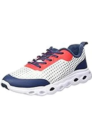 ARA Racer sneakers voor dames, White Navy Flame Silver Navy, 41 EU