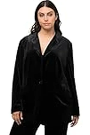 Ulla Popken Fluwelen blazer voor dames, , 50