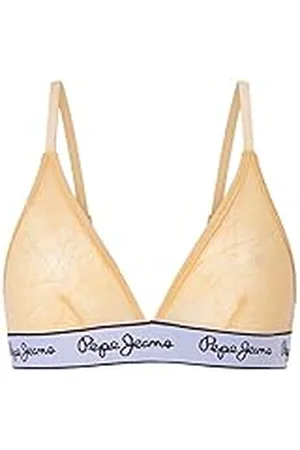 Pepe Jeans Mesh BH voor dames, geel, M, Geel, M