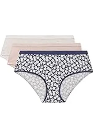 Dim Boxershorts voor dames, katoen, kleuren en motieven, 3 stuks, , S