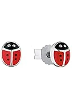 Amor Stud Earrings 925 Sterling Zilveren Meisjes Kinderoorbellen, 0,5 cm, , Lieveheersbeestje, Wordt Geleverd In Sieraden Geschenkverpakking, 9211234