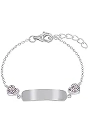 Prinzessin Lillifee Identificatiearmband 925 sterling zilveren meisjeskinderarmband, met zirkonia synth., 12 + 2 cm, , hart, geleverd in sieradengeschenkverpakking, 2027208