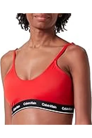 Calvin Klein Vrouwen Bikini Top Halter Bralette Draadloos, , L