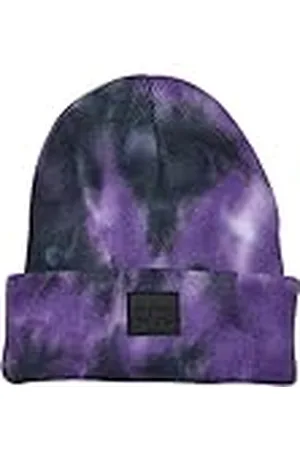 Urban classics Unisex Tie Dye Kids Beanie Hoed, Ultraviolet/Darkgrey, S/M, , S/M