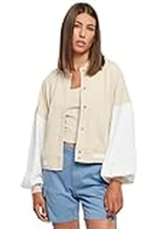 Urban classics Dames Jas Dames Oversized 2 Tone College Terry Jacket XS, , XS