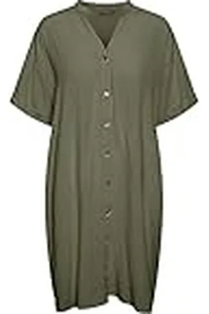 Pieces® PCVINSTY SS Linnen Shirt Dress, , S