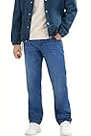 TOM TAILOR Heren 1036289 Marvin Straight Jeans, 10119-Used Mid Stone Blue Denim, 29W / 32L, , 29W / 32L