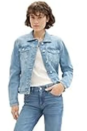 TOM TAILOR Dames 1041047 Jeansjack, 10142-Light Stone Blue Denim, L, , L