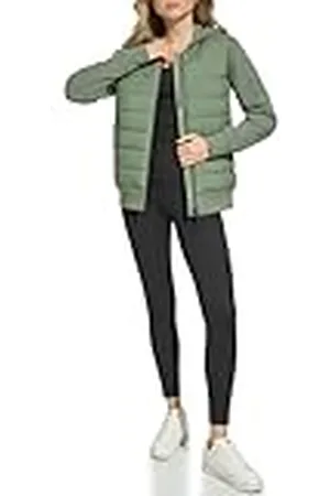 DKNY Hybride buitenkleding voor dames, lichtgewicht katoenen jas, , M