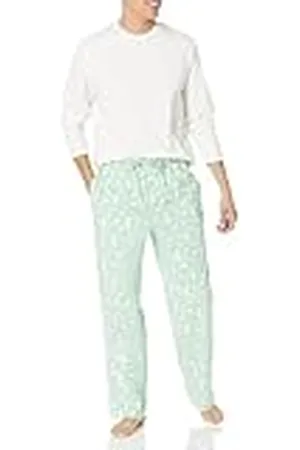 Amazon Flanellen pyjama voor heren (verkrijgbaar in groot en lang), set met bosdieren, 5XL Plus