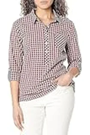 Tommy Hilfiger Damesblouse, casual, geruit, roltab, mouwen, lange mouwen, Meerkleurig, S