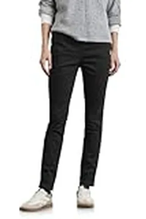 Street one Stijl Denim Jegging, hw, Thermo, Zwart, , 36W / 30L