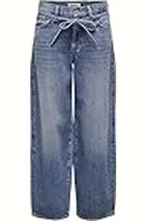 ONLY ONLGIANNA MW Straight Jeans DOT596 DNM, , 28W x 32L