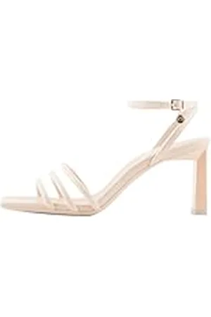 Armani Exchange Dalia Damessandalen, drievoudige band, enkelbandje met hak, , 39 EU