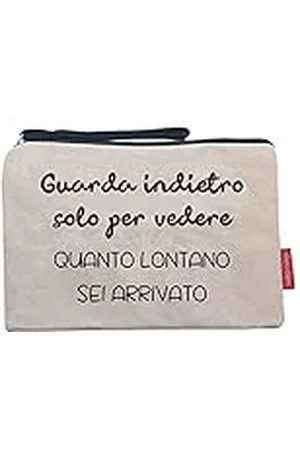 Hello-Bags . Toilettas, handtas, ritssluiting en voering, model Guarda, kleur: ecru, 23 x 15,5 cm., , Medium